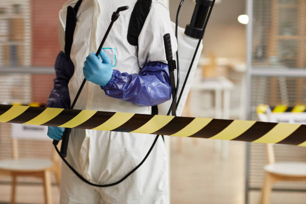 Professional Biohazard Cleanup technician working in Weyauwega, WI